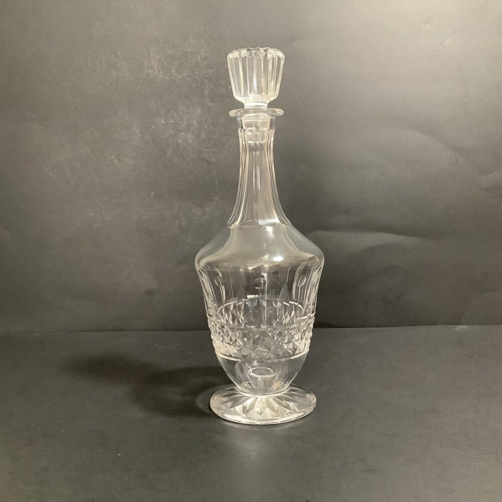 LORRAINE CRISTALLERIE PORTIERS France Liqueur Cordial Decanter Stopper EUC!